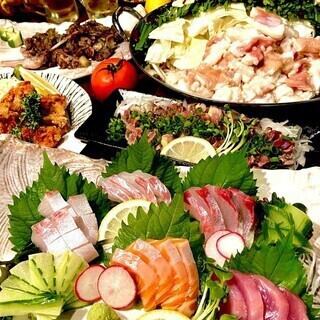 *☆* 《お得!!》5000円(税込)刺盛・もつ鍋 120分飲み放題付コース *☆*