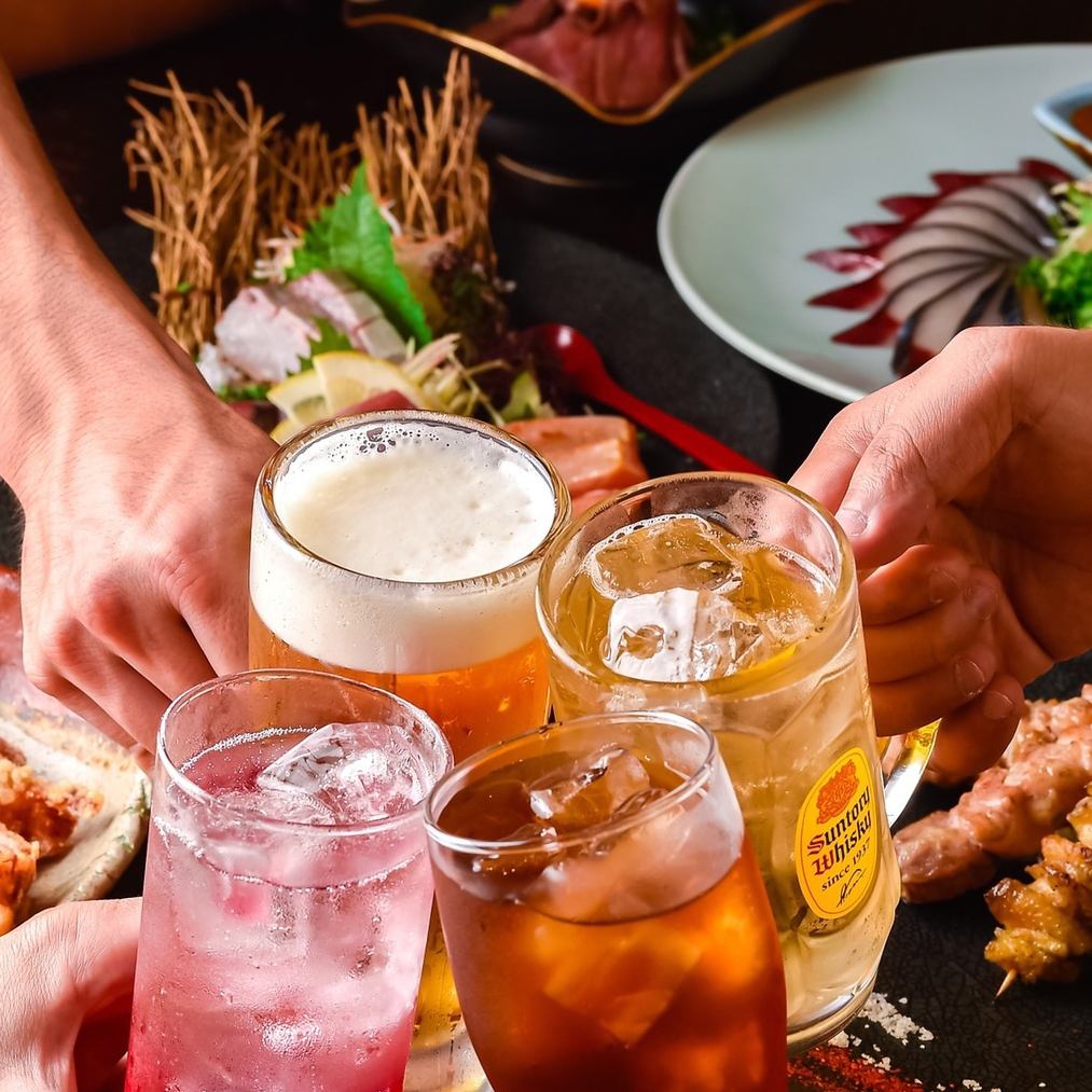 【2小時100種無限量暢飲】特產芝麻鯖魚等宴會套餐