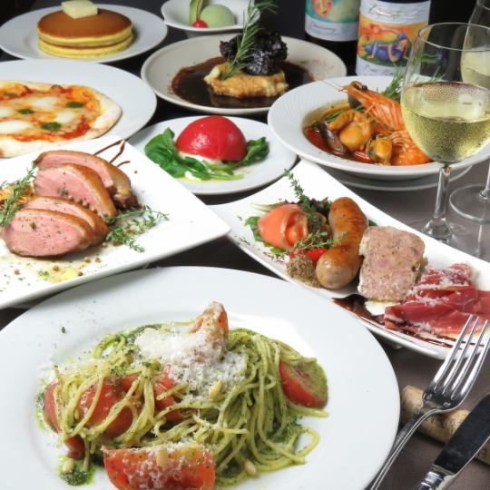 We offer a variety of course meals, starting with the pasta course.