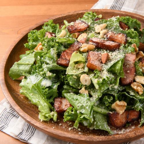 spam pork caesar salad