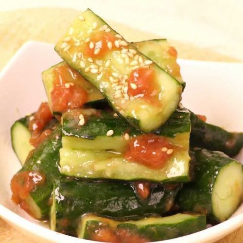 Crispy plum cucumber