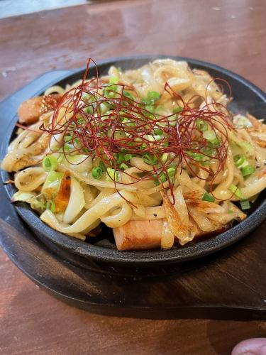 Okinawa soba salt fried noodles