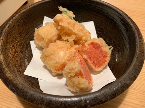 Mentaiko tempura