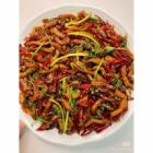 細切り豚肉のカリカリ炒め/ラムチョップのクミン炒め