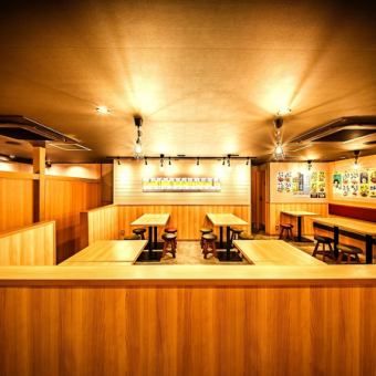 雰囲気抜群の個室席を多数ご用意♪和モダンな空間でのお食事は贅沢の極み◆思いのままに当店自慢の各こだわりメニューを堪能ください。※お席の写真はイメージになります。