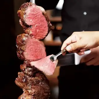 生ビール付【シュラスコテーブルカット全10品コース】(4種食べ放題/3時間飲み放題) →6000円税込