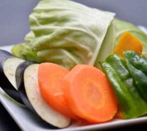 什錦的五顏六色的烤蔬菜