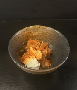 クリームチーズチャンジャ和え