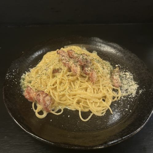 だしカルボナーラ　ハーフサイズ