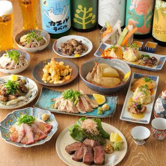 ★飲み放題付(２時間) 大衆食堂ぬ。贅沢コース★　クーポン適用で5500円⇒5000円(税込)