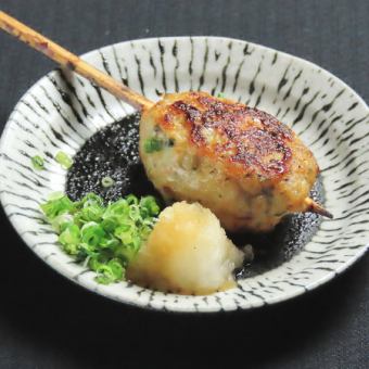 Chicken meatballs with grated radish and ponzu sauce