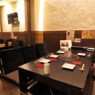 Private room with sunken kotatsu