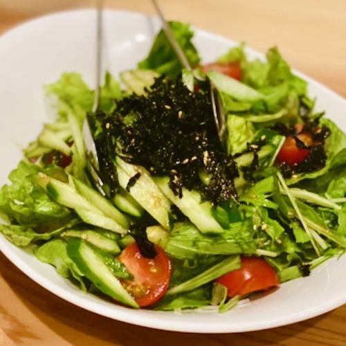 Choreogi salad / Dried chirimen and daikon radish mizuna salad