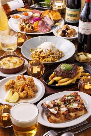 【プレミアム忘新年会コース】豪華前菜盛り合わせ×和牛×シーフード生ビールあり120分飲放題付