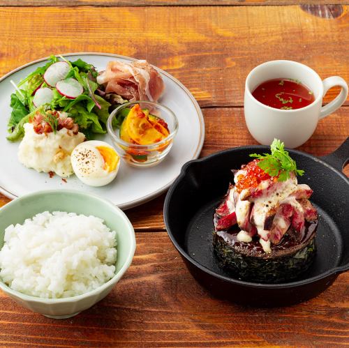本日のお好み焼きランチ