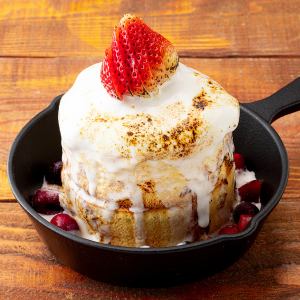 鉄板スフレパンケーキ