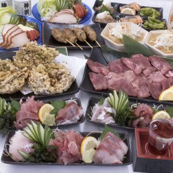 【2時間飲み放題付き】くろちゃん名物手作りつくねや焼き鳥を堪能おすすめコース　5000円