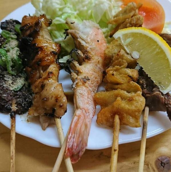 [Assorted skewers] 5 pieces! This is Emugei's signature menu! Enjoy popular skewers.580 yen (excluding tax)