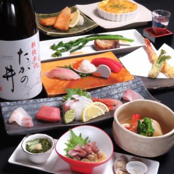 [Miharu Banquet / Assortment Course] 2 hours all-you-can-drink with authentic nigiri sushi 5,500 yen
