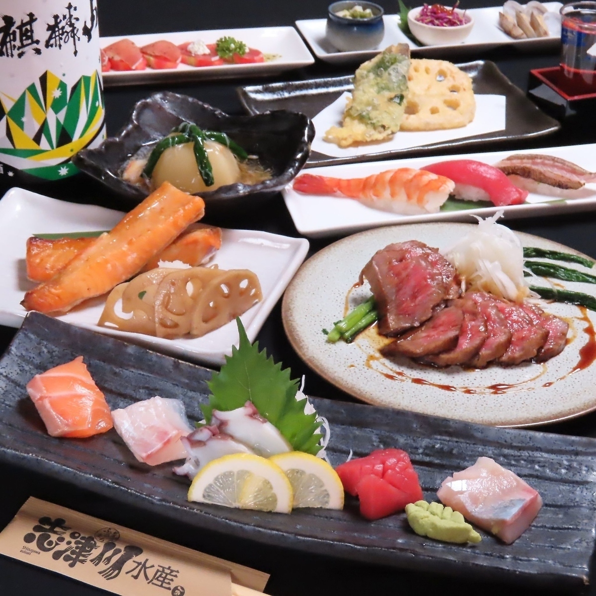 志津川直送の食材と、新潟の地の食材ご提供!