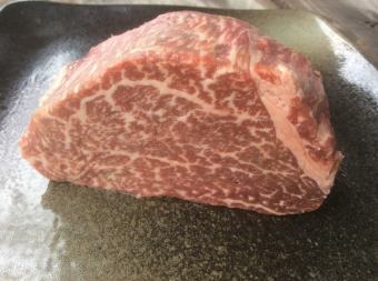 特選千屋牛肉ヒレ120g鉄板ステーキコース 12100円(税込)