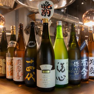 30多种日本酒可供选择◎