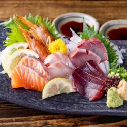 鮮魚お刺身盛り合わせ5種