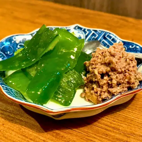 牛たん肉味噌ピーマン