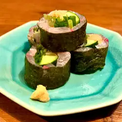 琥珀魚和醃薑卷