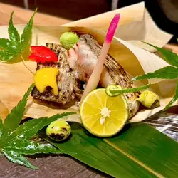 太刀魚の杉板焼き