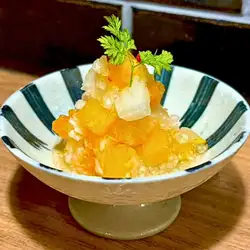 柿と梨　～菊花みぞれ和え
