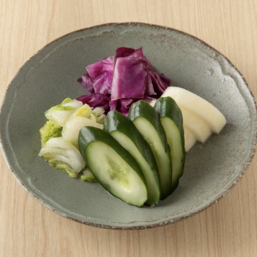 香の物三種盛り合わせ