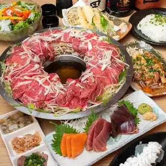 【金・土・祝前日でも3時間上州牛しゃぶしゃぶコース 5000円