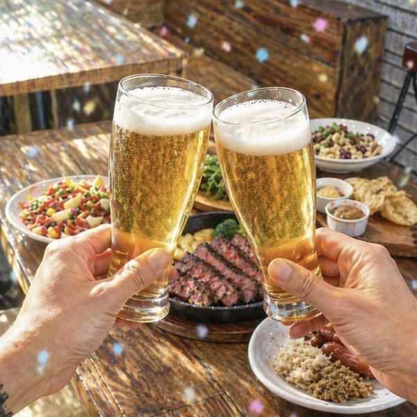 各種貸切プランをご用意◎春は歓送迎会、夏はビアホール、季節に応じたプランをご用意しております。