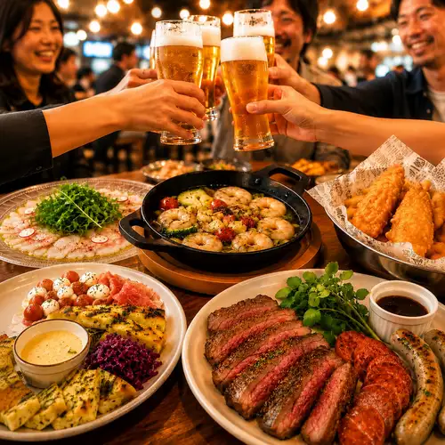 \新プラン/火~木限定カジュアルビアプラン★4~14名様でご利用可能!コース料理×セルフ飲み放題!