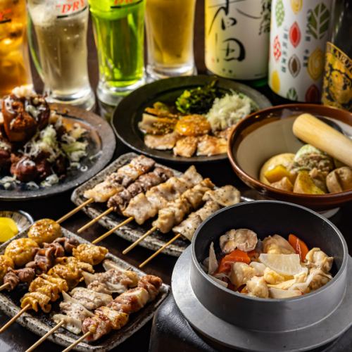 鮮度抜群の朝びき鶏を使用◎旨味溢れる焼鳥