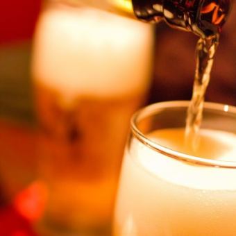 【月曜～木曜限定】仕事終わりにサクッと！60分L.O.単品飲み放題 １５００円