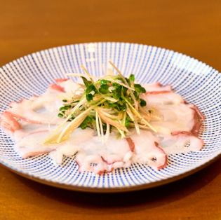 水蛸のレモンカルパッチョ
