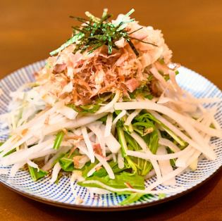 水菜と大根のサラダ