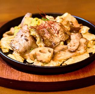 豚バラ山椒炒め