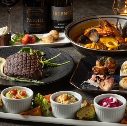 圣诞限定“烛光之夜”(12月24日至25日)5道菜,共9000日元(含税)