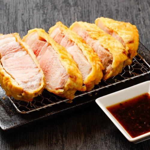 厚切り！三元豚ロースの天ぷら(300g！)～トリュフのソース～