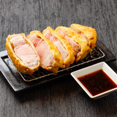 厚切り！三元豚ロースの天ぷら(300g！)～トリュフのソース～