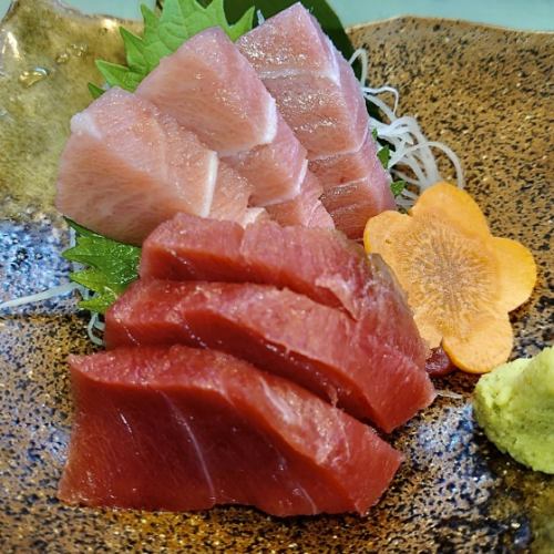 Lean tuna medium-fatty platter