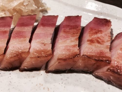 grilled thick-sliced bacon