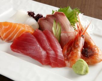Assortment of 3 types of sashimi/Assortment of 4 types of sashimi