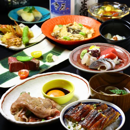 [在宴會和娛樂中很受歡迎]享受時令套餐◆9道菜7,700日元