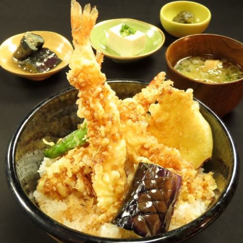 Shrimp tempura bowl set (medium)