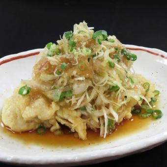 Crispy Kinsou chicken tempura with heaps of green onion