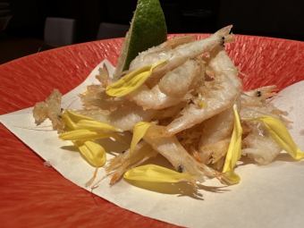 富山生白海老の唐揚げ
